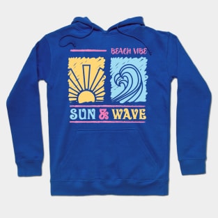 Sun and Wave Summer Beach Hoodie